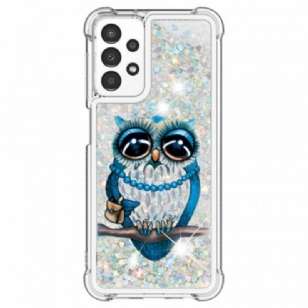 Coque Samsung Galaxy A13 Miss Hibou Paillettes