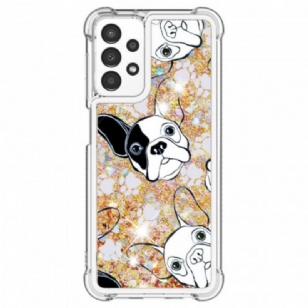 Coque Samsung Galaxy A13 Mr Chien Paillettes