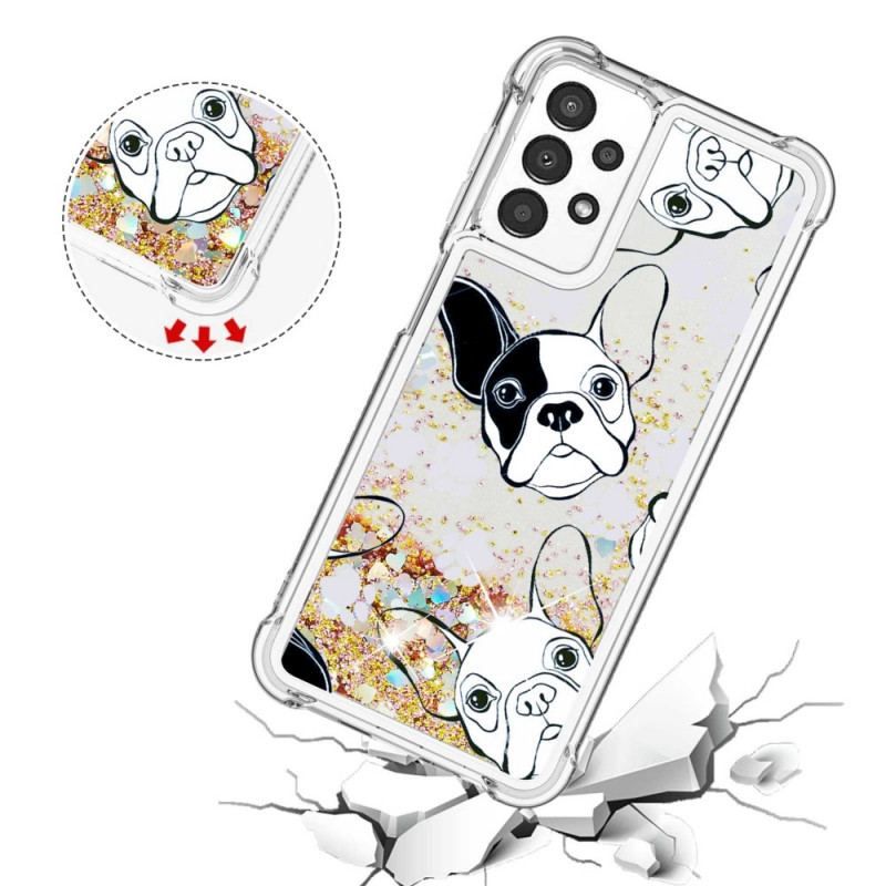 Coque Samsung Galaxy A13 Mr Chien Paillettes