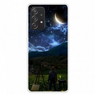 Coque Samsung Galaxy A13 Peintre Dans La Nuit