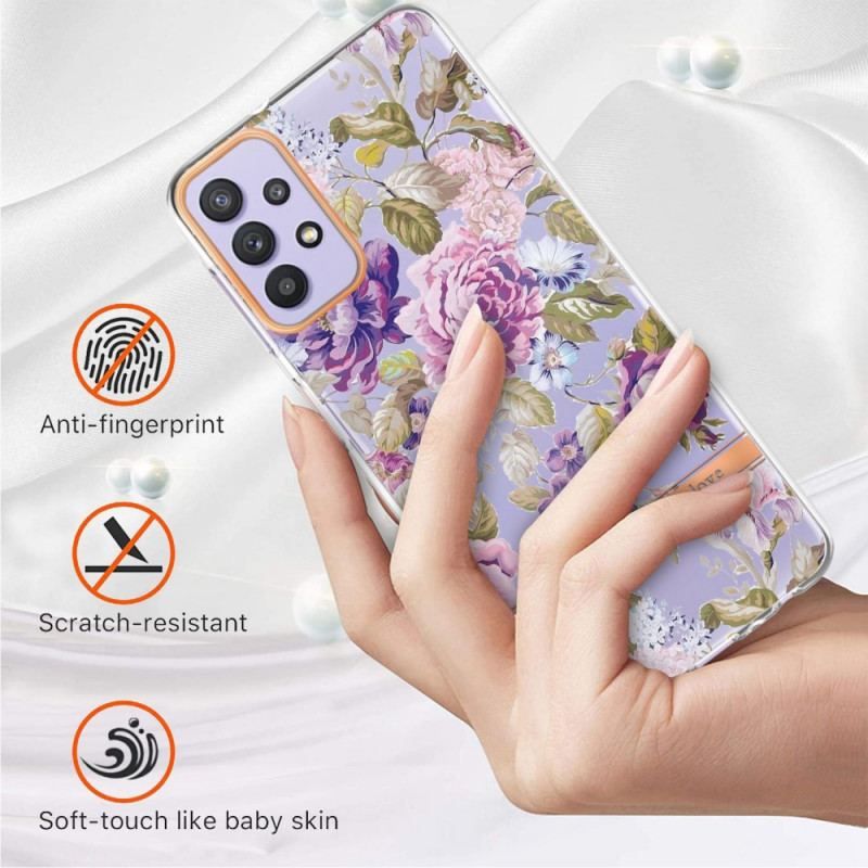 Coque Samsung Galaxy A13 Transparente Florale