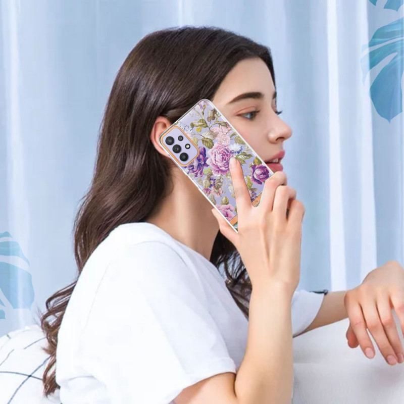 Coque Samsung Galaxy A13 Transparente Florale