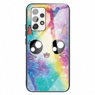 Coque Samsung Galaxy A13 Verre Trempé Chat