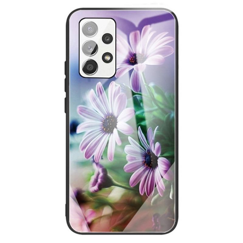 Coque Samsung Galaxy A13 Verre Trempé Fleurs