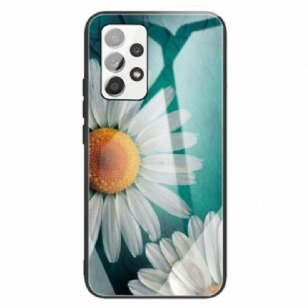 Coque Samsung Galaxy A13 Verre Trempé Marguerite