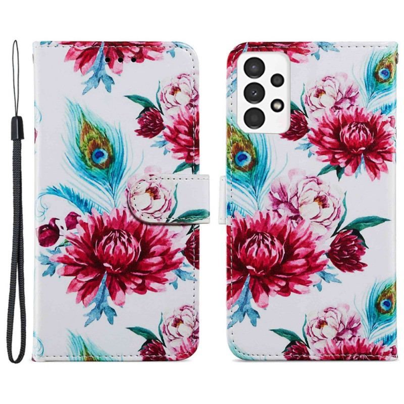 Housse Samsung Galaxy A13 Fleurs Intenses