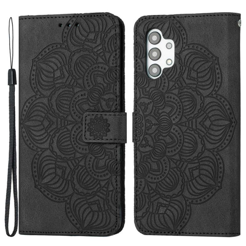 Housse Samsung Galaxy A13 Mandala Vintage à Lanière