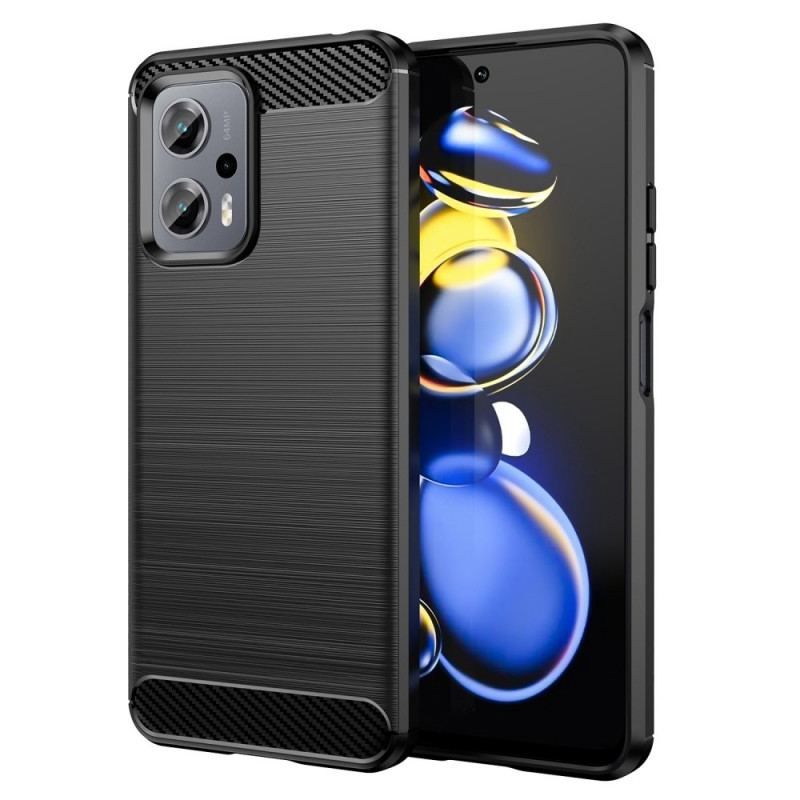 Coque Poco X4 GT Fibre Carbone Brossée