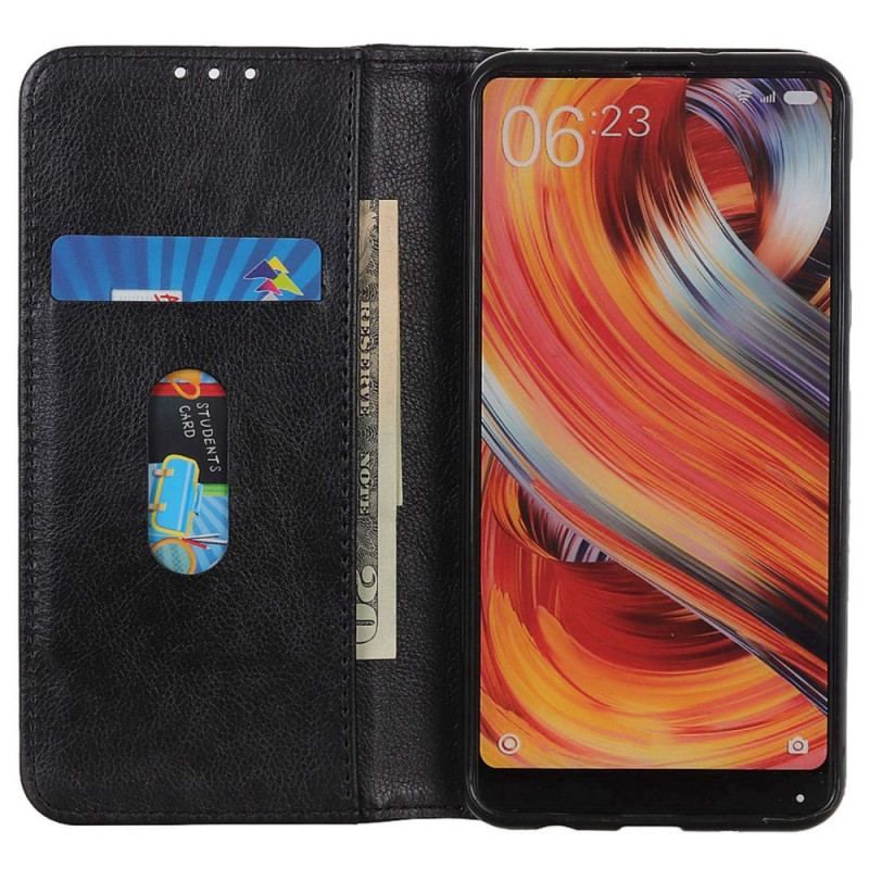 Flip Cover Poco X4 GT Cuir Fendu