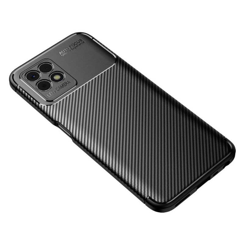 Coque Realme 8i style fibre de carbone