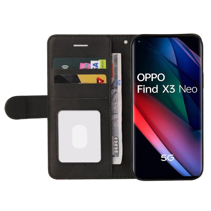 Housse Oppo Find X3 Neo Bicolore artistique