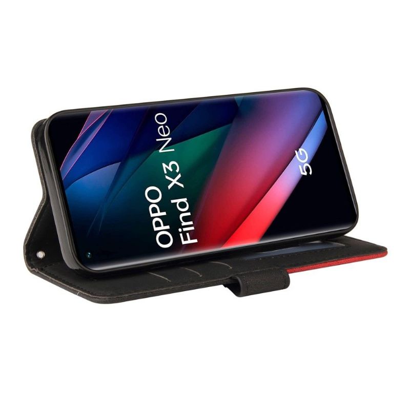 Housse Oppo Find X3 Neo Bicolore artistique