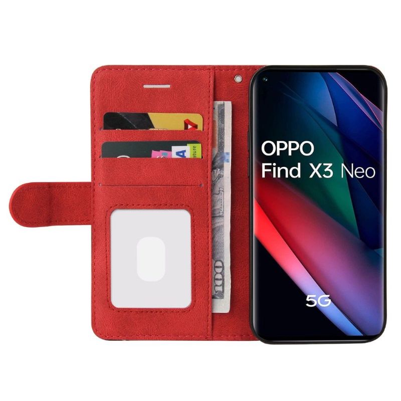 Housse Oppo Find X3 Neo Bicolore artistique