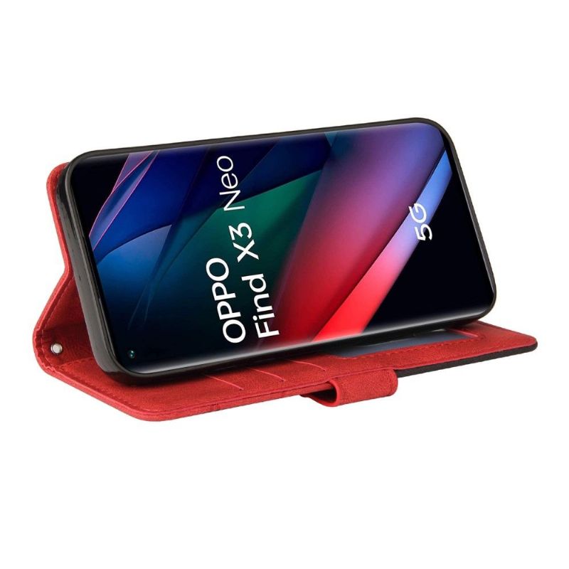 Housse Oppo Find X3 Neo Bicolore artistique