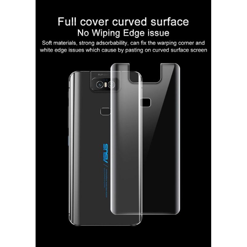 Asus Zenfone 6 - 2 films de protection arrière en hydrogel