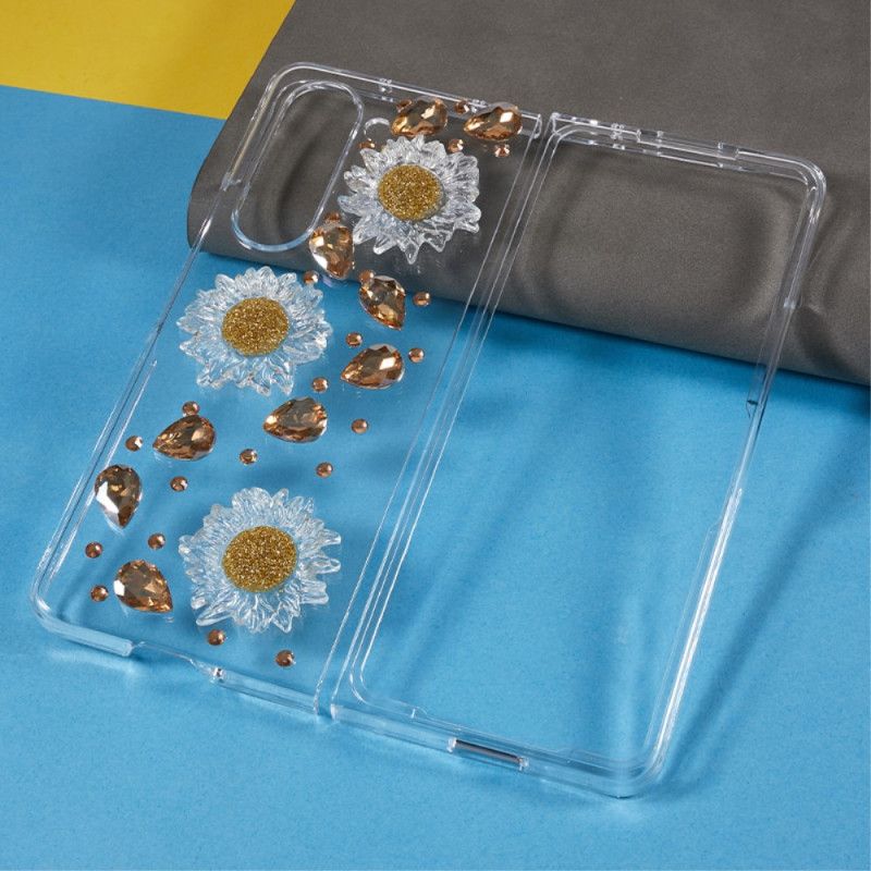 Coque Samsung Galaxy Z Fold 5 Breloques Marguerites