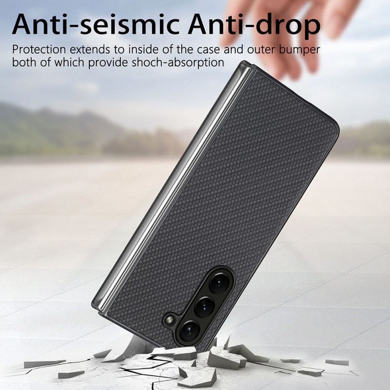 Coque Samsung Galaxy Z Fold 5 Fibre Carbone Classique