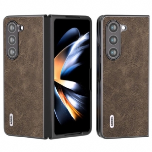 Coque Samsung Galaxy Z Fold 5 Simili Cuir Litchi ABEEL