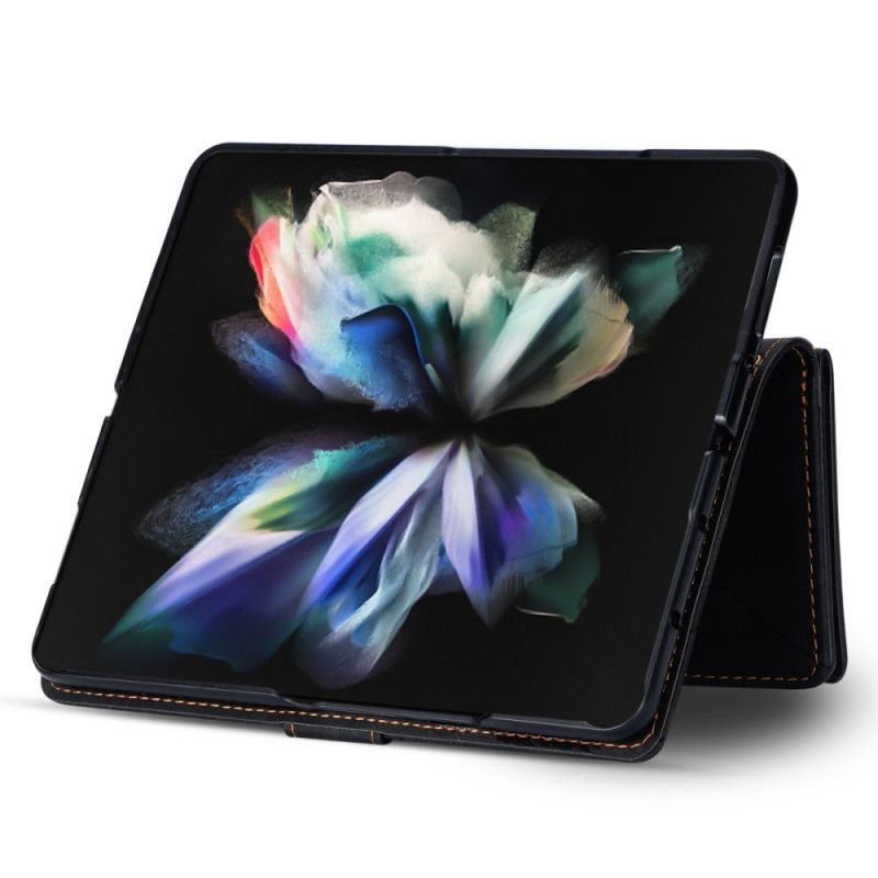 Housse Samsung Galaxy Z Fold 5 Porte-Monnaie avec Lanière