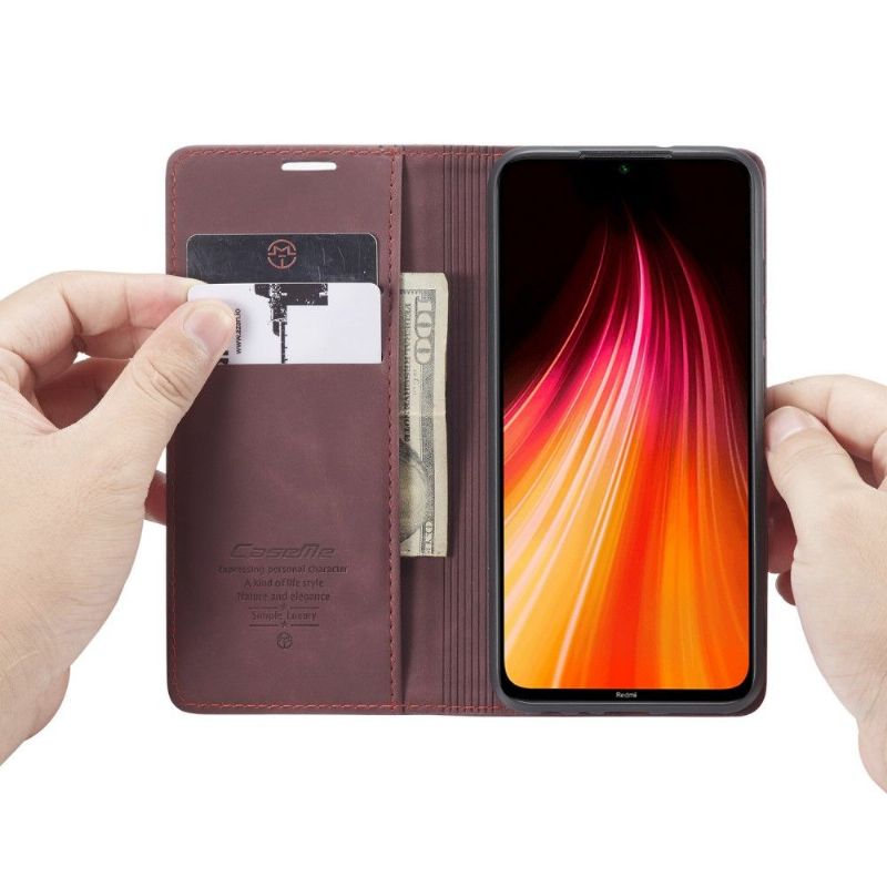 Housse Xiaomi Redmi Note 8 2021 / 2019 Golias imitation cuir rétro