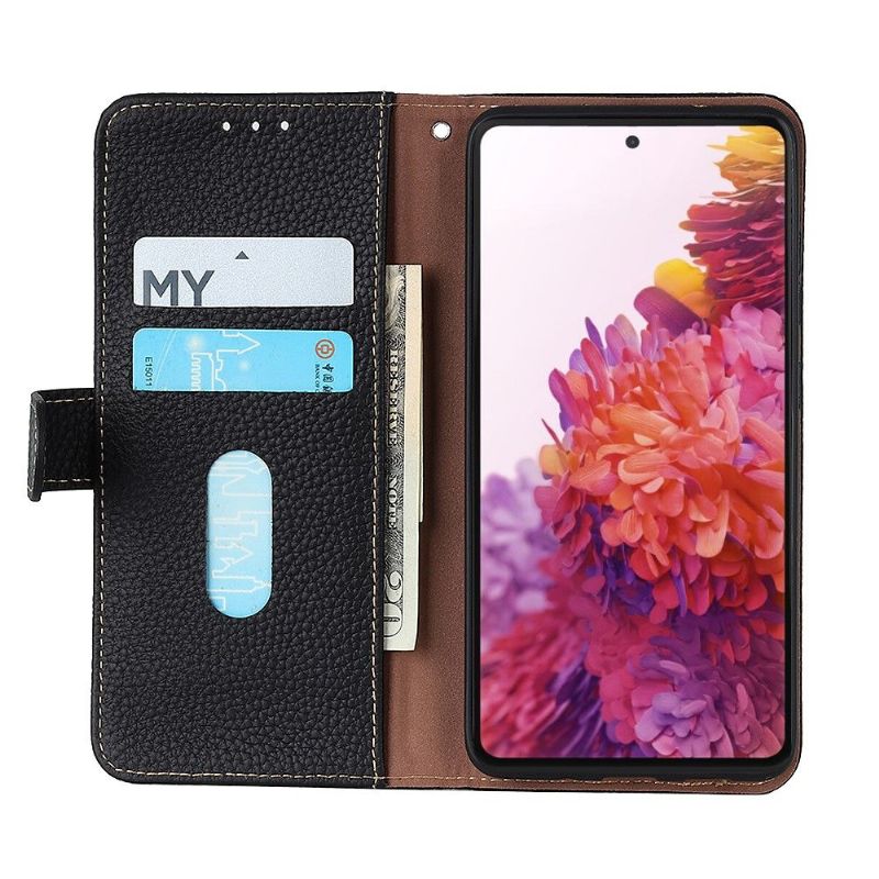 Housse Xiaomi Redmi Note 8 2021 Cuir Grainé KHAZNEH