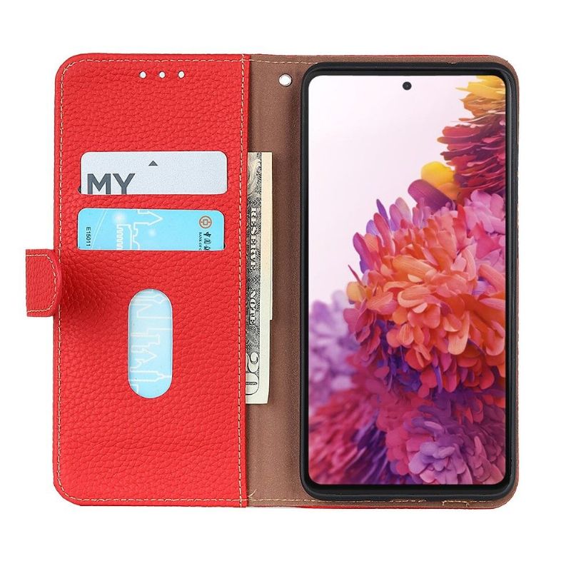 Housse Xiaomi Redmi Note 8 2021 Cuir Grainé KHAZNEH