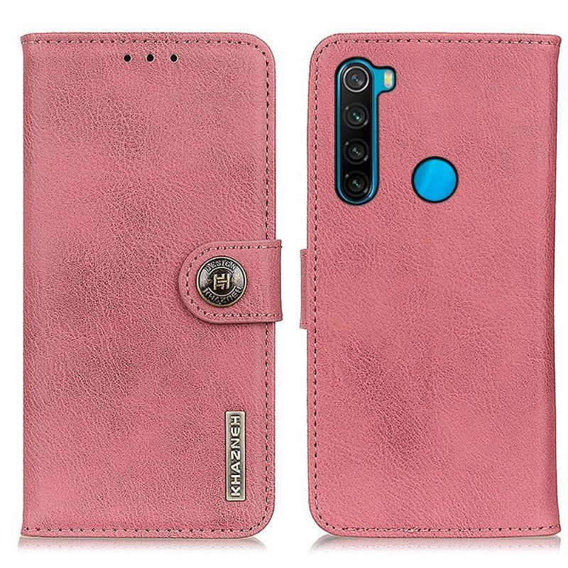 Housse Xiaomi Redmi Note 8 2021 KHAZNEH Effet Cuir Porte Cartes