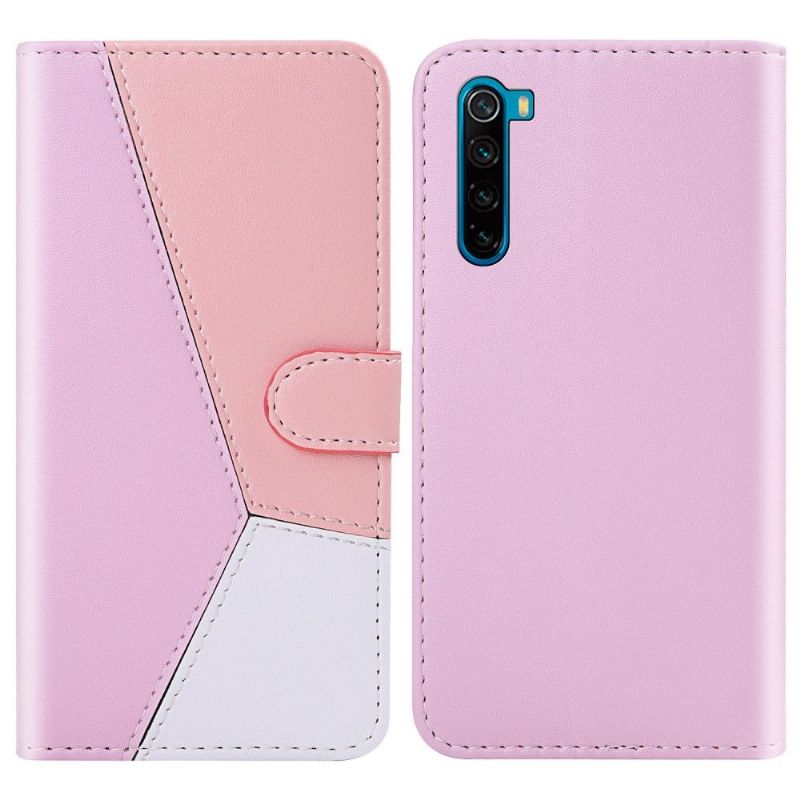 Housse Xiaomi Redmi Note 8 2021 Simili Cuir Tricolore