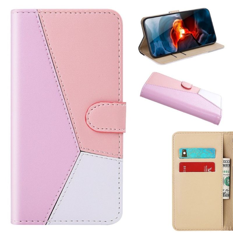 Housse Xiaomi Redmi Note 8 2021 Simili Cuir Tricolore