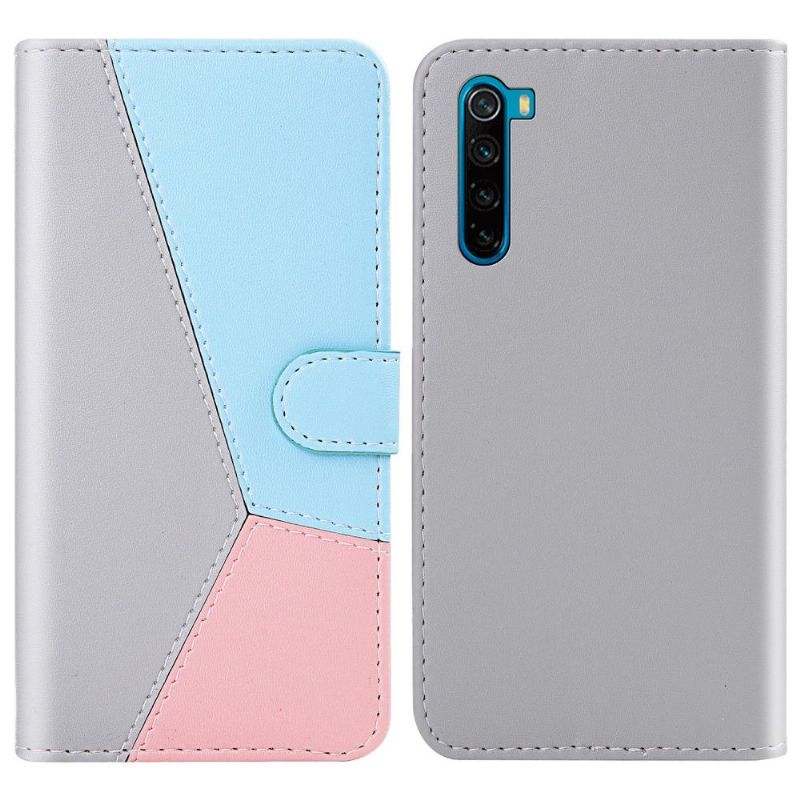 Housse Xiaomi Redmi Note 8 2021 Simili Cuir Tricolore