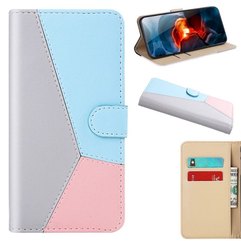 Housse Xiaomi Redmi Note 8 2021 Simili Cuir Tricolore