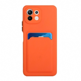 Coque Xiaomi 11 Lite 5G NE, Mi 11 Lite 4G, Mi 11 Lite 5G Porte-Carte en silicone