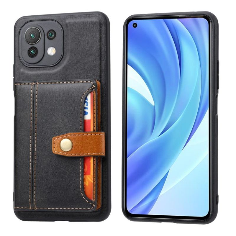 Coque Xiaomi 11 Lite 5G NE / Mi 11 Lite / Lite 5G effet cuir avec multi compartiments