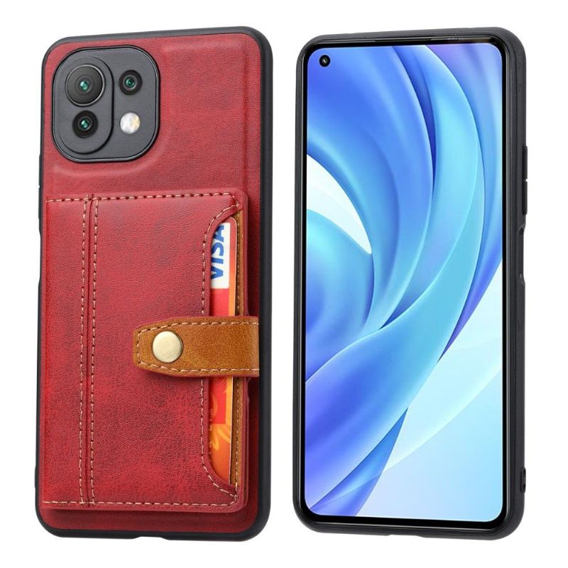 Coque Xiaomi 11 Lite 5G NE / Mi 11 Lite / Lite 5G effet cuir avec multi compartiments