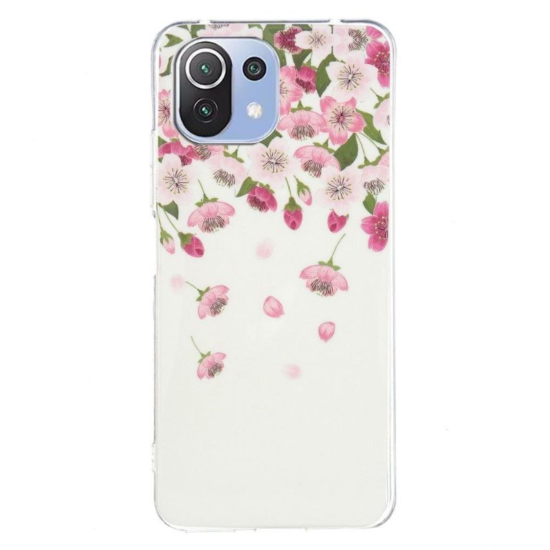 Coque Xiaomi 11 Lite 5G NE / Mi 11 Lite / Lite 5G Fluorescente Fleurs