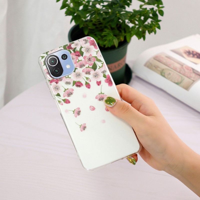 Coque Xiaomi 11 Lite 5G NE / Mi 11 Lite / Lite 5G Fluorescente Fleurs