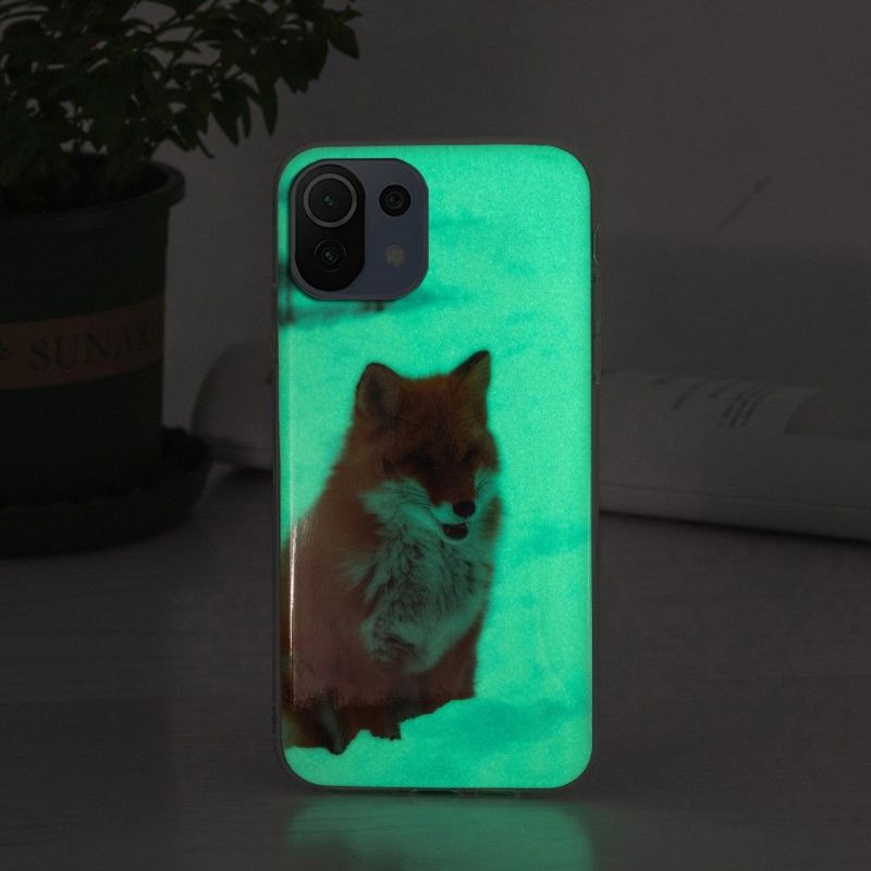 Coque Xiaomi 11 Lite 5G NE / Mi 11 Lite / Lite 5G Fluorescente Renard roux