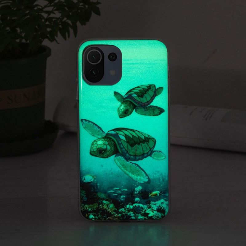 Coque Xiaomi 11 Lite 5G NE / Mi 11 Lite / Lite 5G Fluorescente Tortues