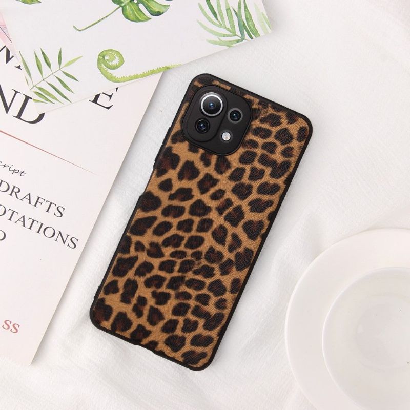 Coque Xiaomi 11 Lite 5G NE / Mi 11 Lite / Lite 5G Léopard fonction support