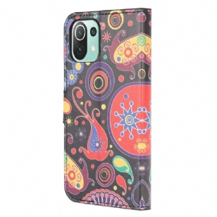 Housse Xiaomi 11 Lite 5G NE, Mi 11 Lite 4G, 5G Paisley fleur