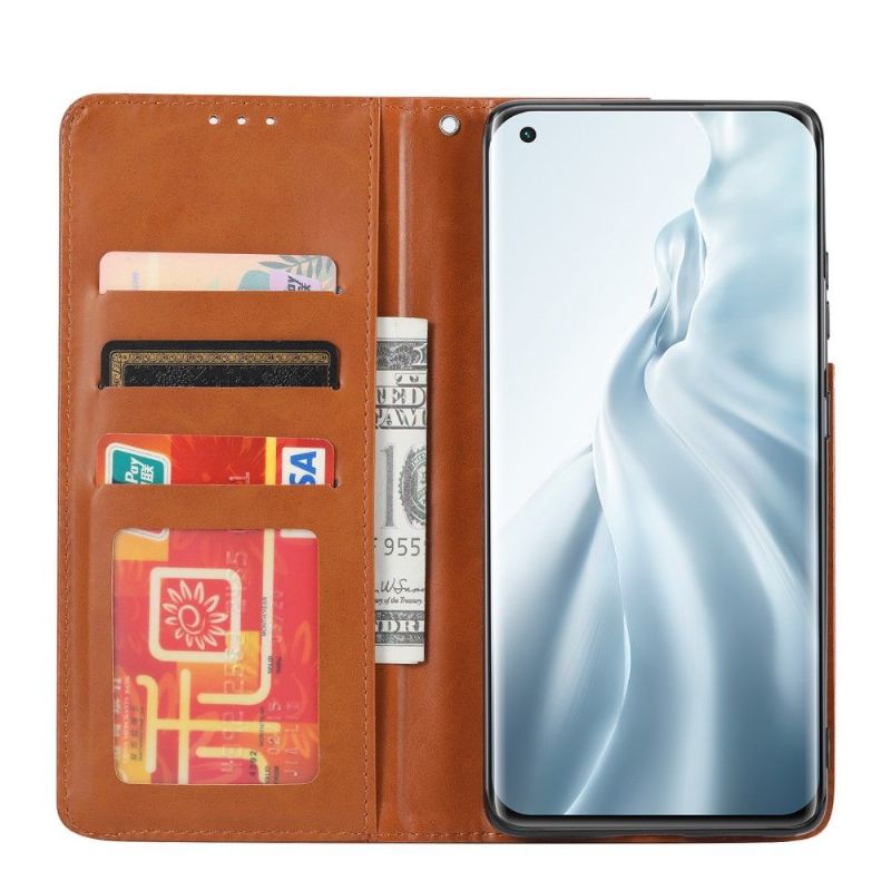 Housse Xiaomi 11 Lite 5G NE / Mi 11 Lite / Lite 5G Stand Case effet cuir