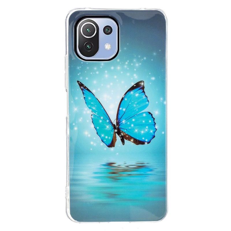 Xiaomi 11 Lite 5G NE / Mi 11 Lite / 5G - Coque Luminous papillon bleu