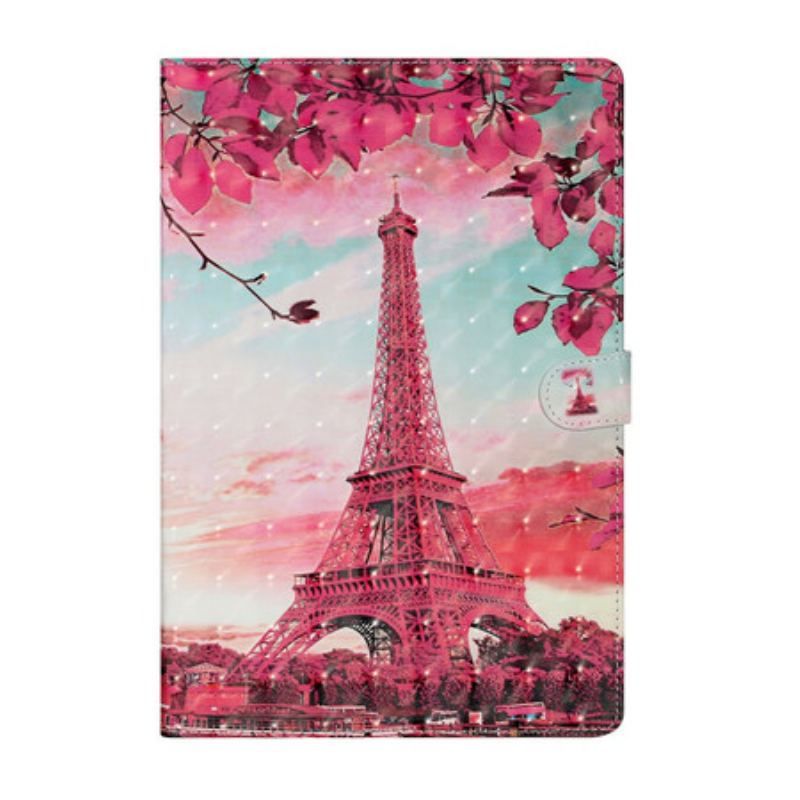 Housse Samsung Galaxy Tab S8 Plus / S7 Plus Tour Eiffel Florale