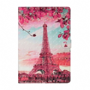 Housse Samsung Galaxy Tab S8 Plus / S7 Plus Tour Eiffel Florale