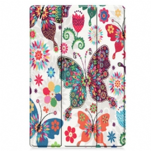 Smart Case Samsung Galaxy Tab S8 Plus / S7 Plus Renforcée Papillons et Fleurs