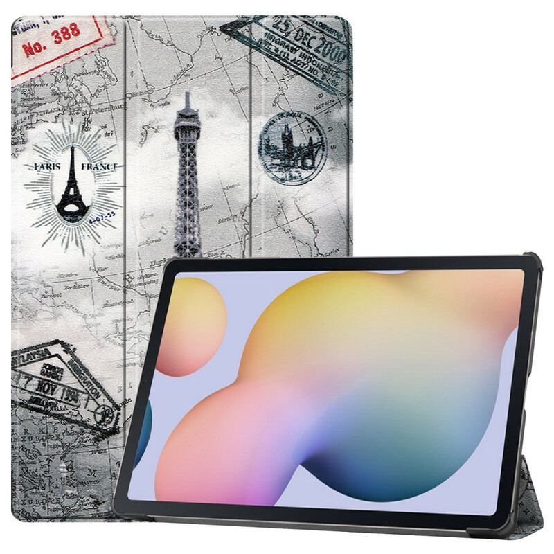 Smart Case Samsung Galaxy Tab S8 Plus / S7 Plus Renforcée Tour Eiffel