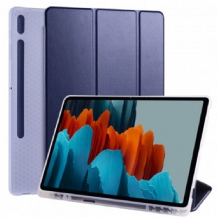 Smart Case Samsung Galaxy Tab S8 Plus / S7 Plus Silicone et Simili Cuir