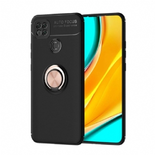 Coque Xiaomi Redmi 9C silicone avec support rotatif