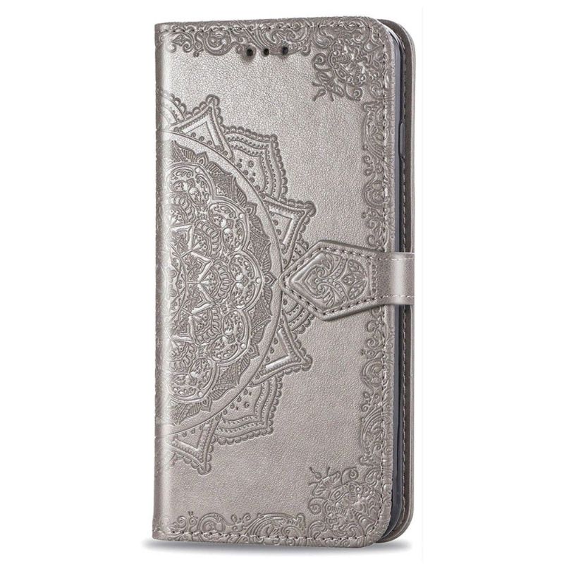 Housse Xiaomi Redmi 9C Mandala relief en simili cuir