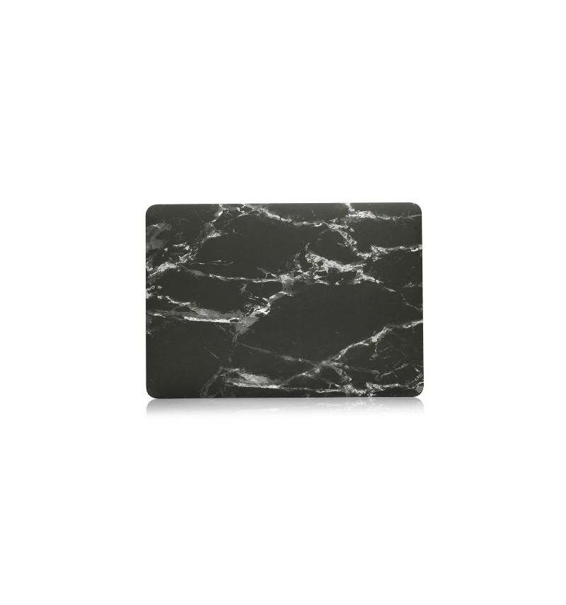 MacBook Air 13 pouces 2018 - Coque imprimée marbre - Noir / Blanc